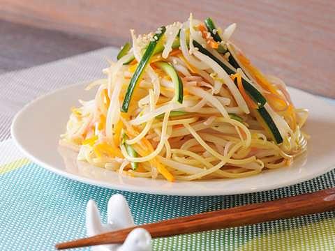 ツナと大葉の大盛りダイエット和風パスタ