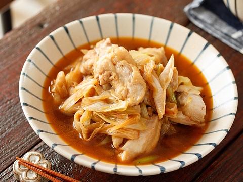 無水！鶏肉と長ねぎの甘辛煮