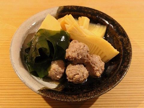 たけのこと鶏団子の炊いたん