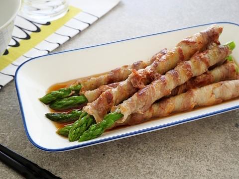 アスパラの肉巻き焼き浸し