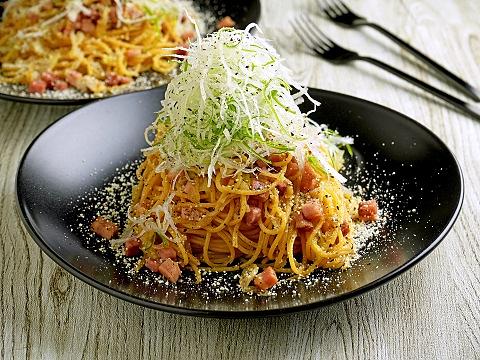 ねぎたっぷりバターしょうゆパスタ