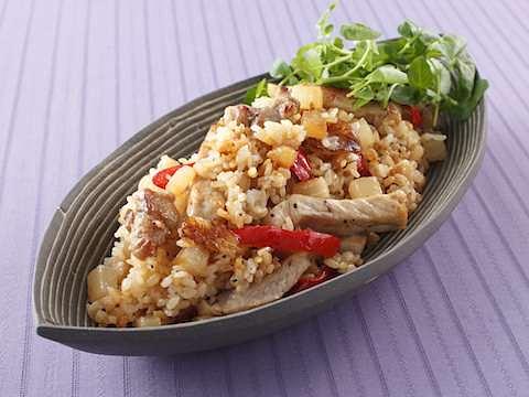 豚肉と大根のスパイシー炒飯