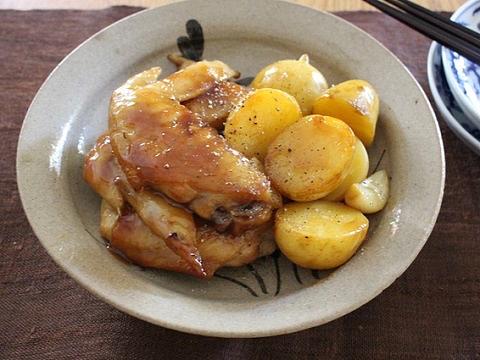 鶏手羽と新じゃがの酢煮