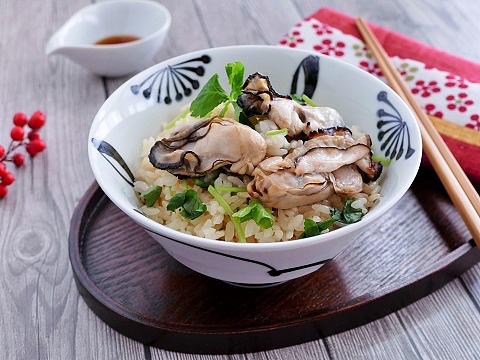 炙り牡蠣とまる生ぽん酢の牡蠣めし