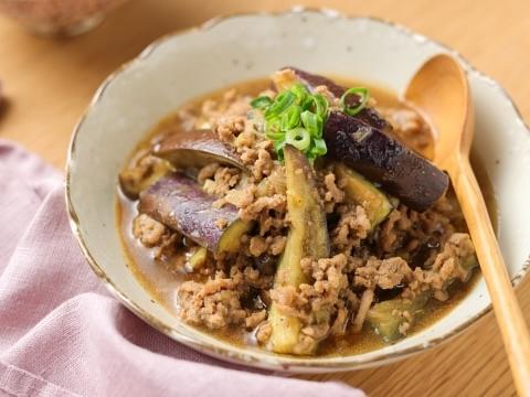 レンジde麻婆なす