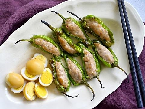 ししとうの肉詰め