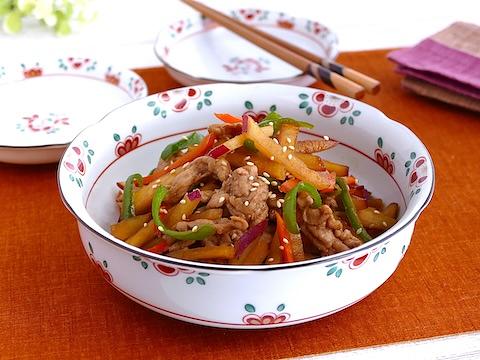 さつま芋と豚肉のきんぴら風