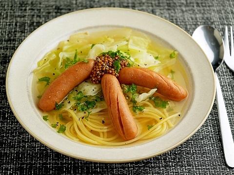 ウインナーのこれ!うま!!スープパスタ